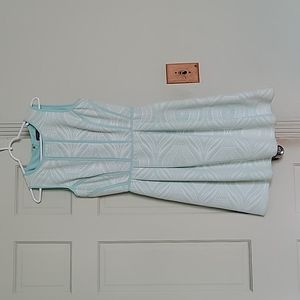 Tahari lace overlay mint dress